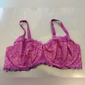 Soma Unlined Lace Balconette Bra 36DD (36E)